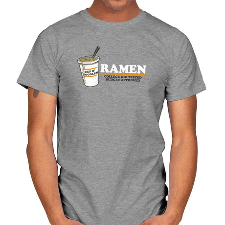 Ramen Budgest Approved Exclusive - Mens T-Shirts RIPT Apparel Small / Sport Grey