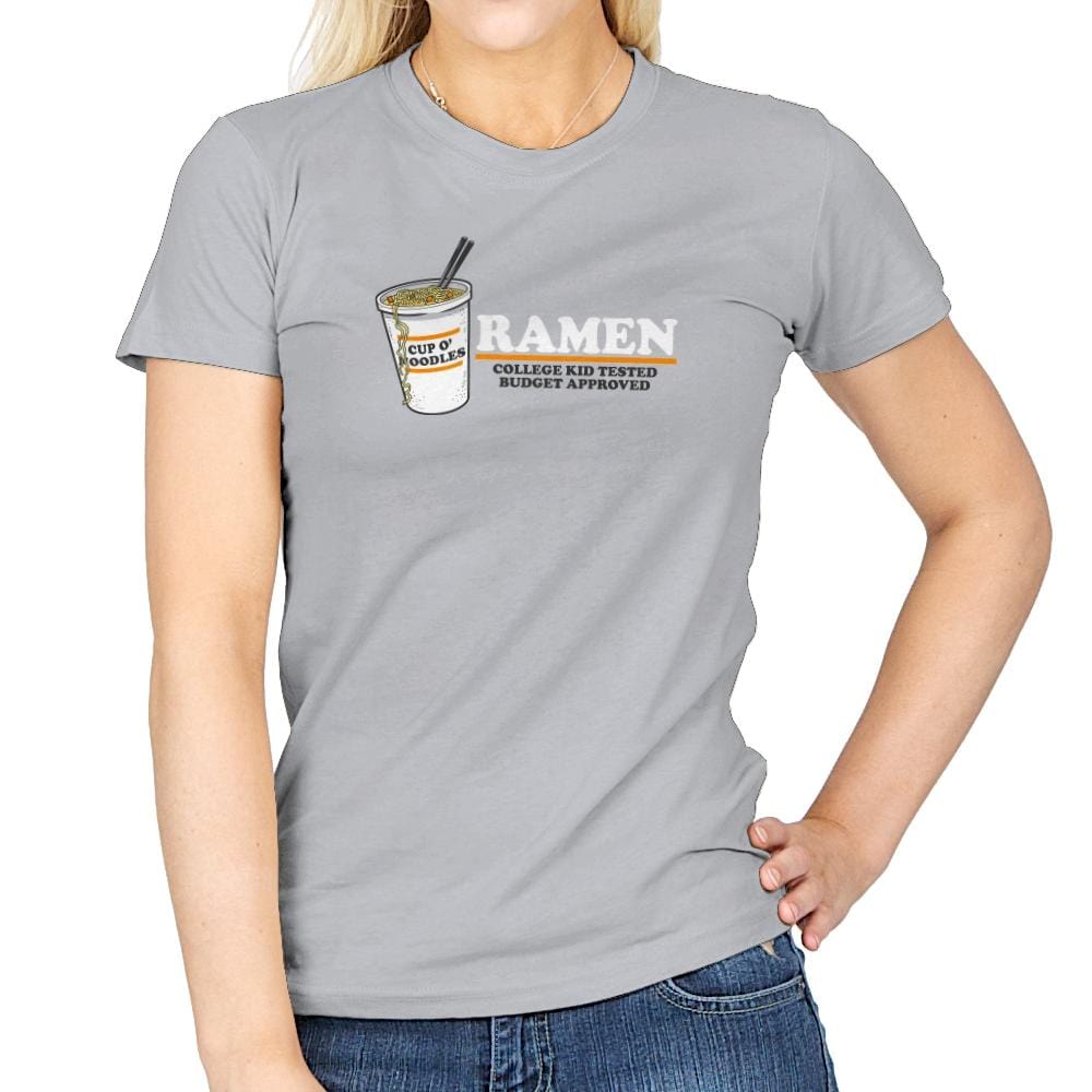 Ramen Budgest Approved Exclusive - Womens T-Shirts RIPT Apparel 3x-large / Sport Grey