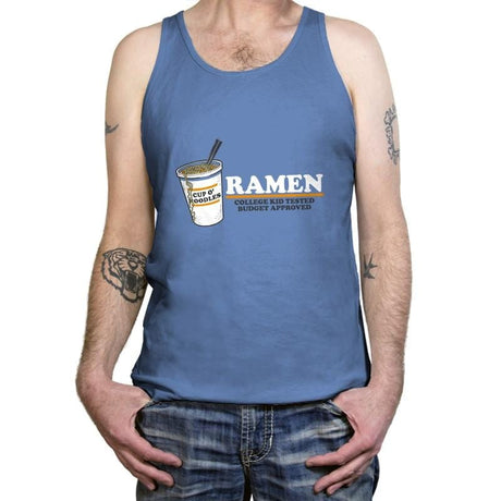 Ramen Budget Approved Exclusive - Tanktop Tanktop RIPT Apparel X-Small / Blue Triblend