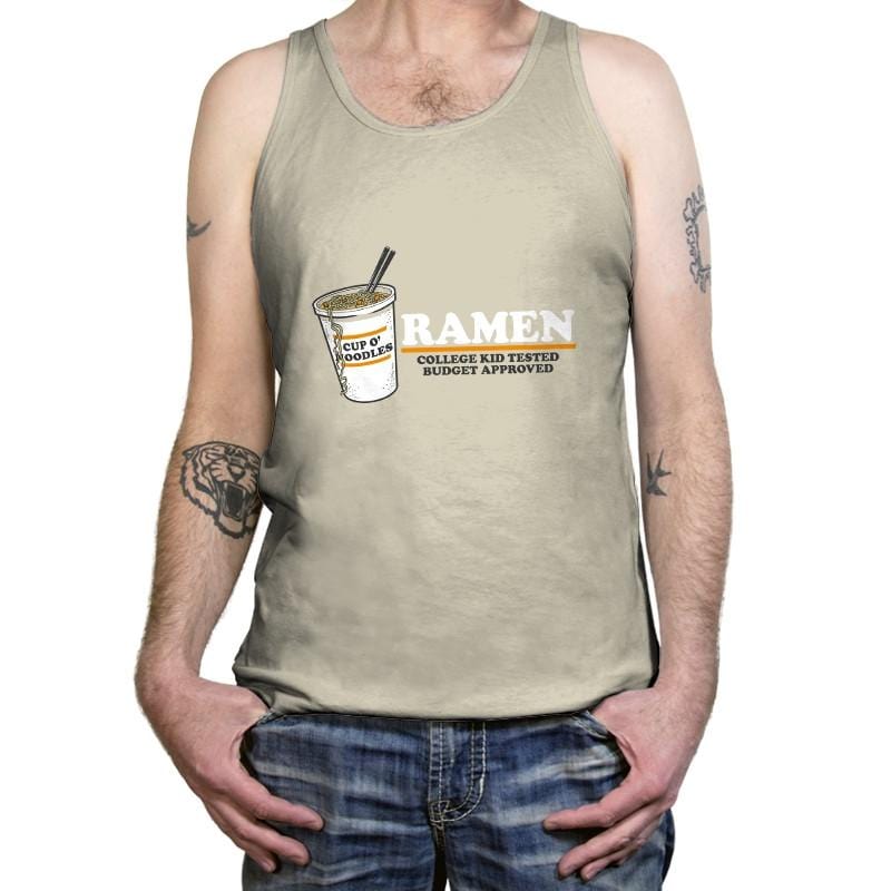 Ramen Budget Approved Exclusive - Tanktop Tanktop RIPT Apparel X-Small / Oatmeal Triblend