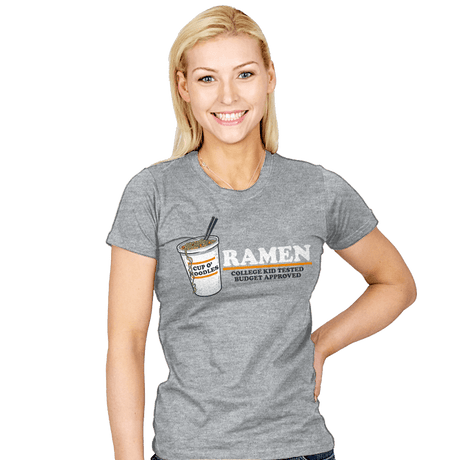 Ramen: Budget Approved - Womens T-Shirts RIPT Apparel