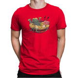 Ramen Cthulhu - Mens Premium T-Shirts RIPT Apparel Small / Red