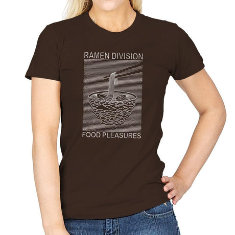 Ramen Division - Womens T-Shirts RIPT Apparel Small / Dark Chocolate