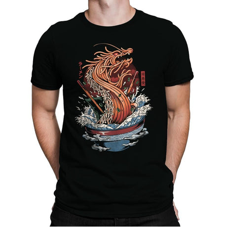 Ramen Dragon - Mens Premium T-Shirts RIPT Apparel Small / Black