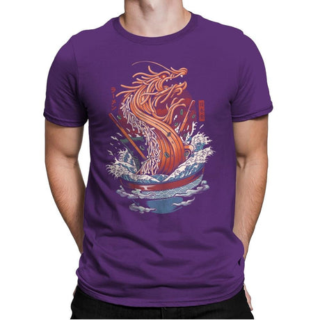 Ramen Dragon - Mens Premium T-Shirts RIPT Apparel Small / Purple Rush