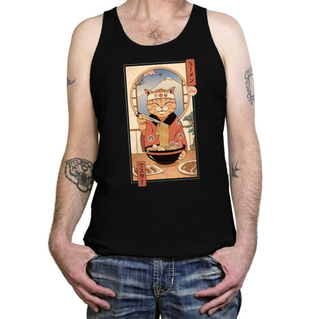 Ramen Meowster - Tanktop Tanktop RIPT Apparel X-Small / Black