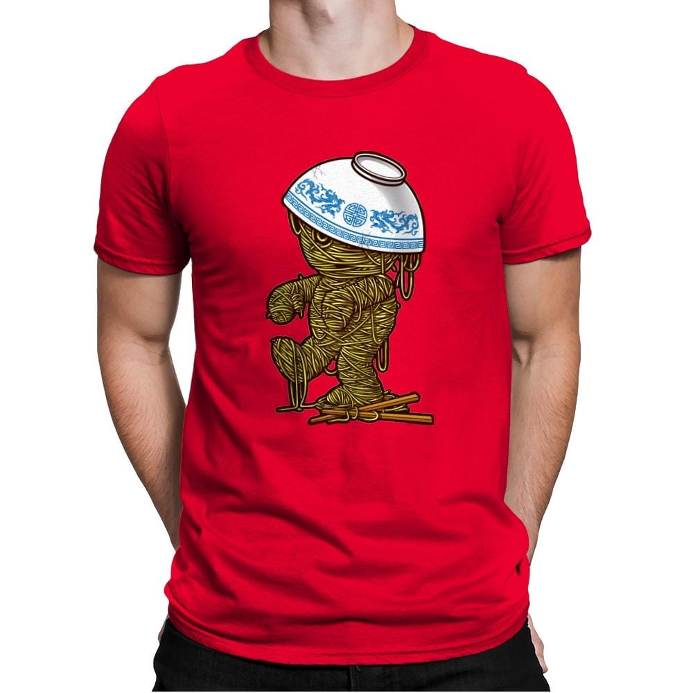 Ramen Mummy - Mens Premium T-Shirts RIPT Apparel Small / Red