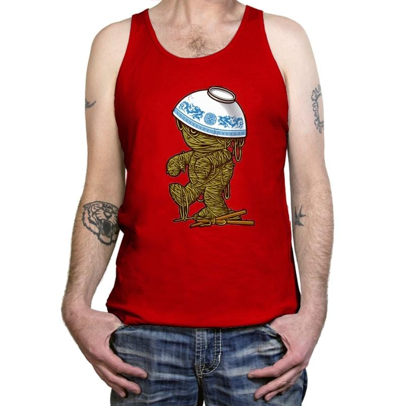 Ramen Mummy - Tanktop Tanktop RIPT Apparel X-Small / Red