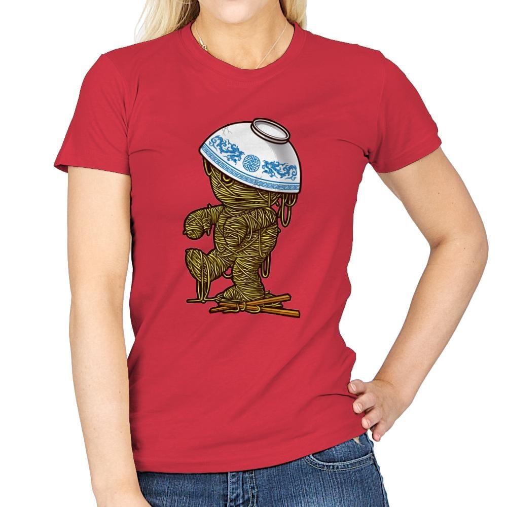 Ramen Mummy - Womens T-Shirts RIPT Apparel Small / Red