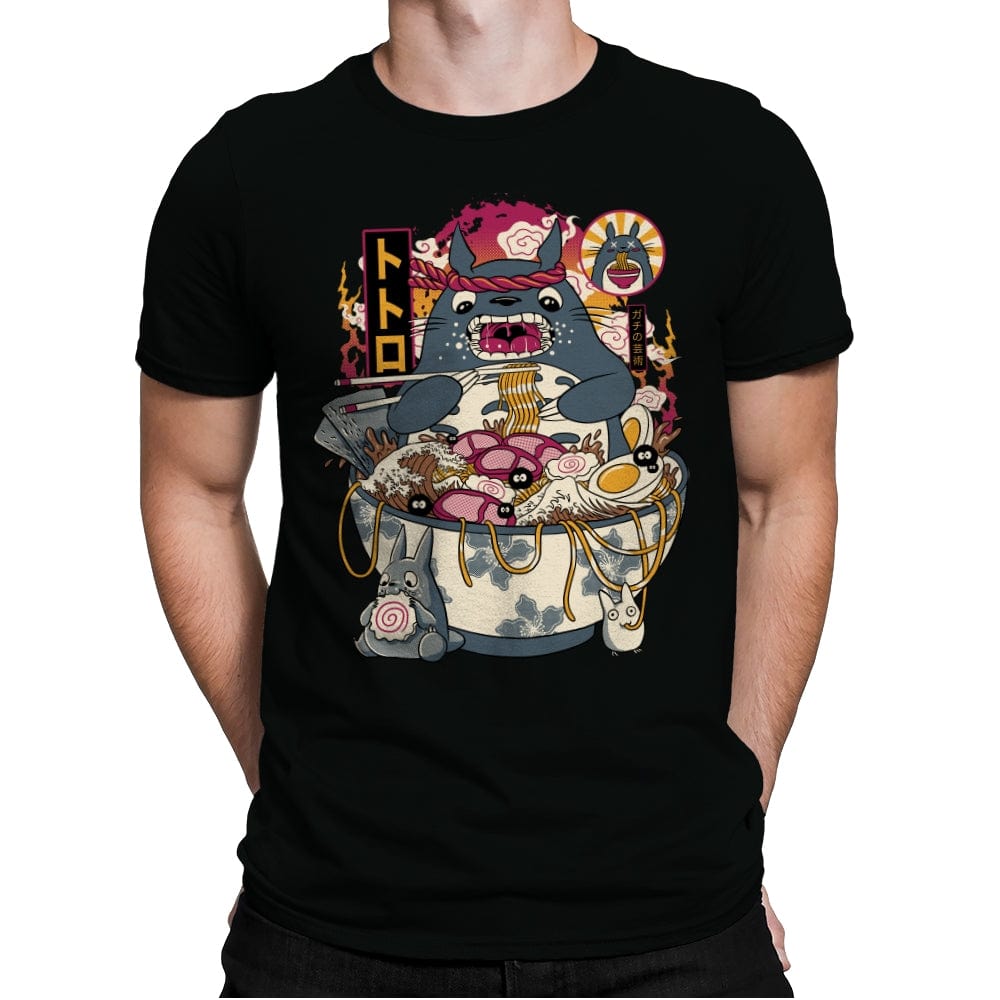 Ramen Totoro - Mens Premium T-Shirts RIPT Apparel Small / Black