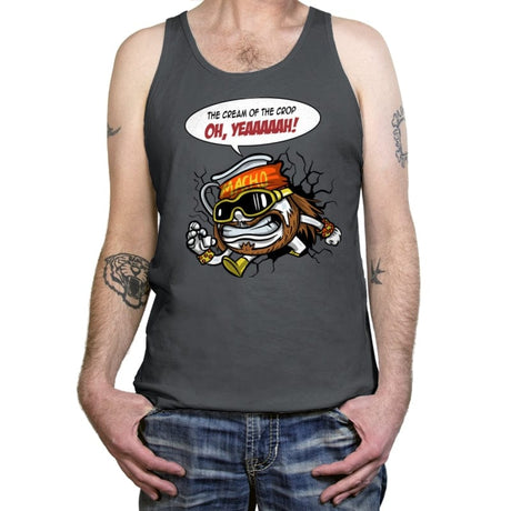 Randy Savage “Macho Man” in the Style of Kool-Aid Man. - Tanktop Tanktop RIPT Apparel X-Small / Asphalt