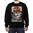 Rangers in Japan Woodblock - Crew Neck Sweatshirt Crew Neck Sweatshirt RIPT Apparel Small / Black
