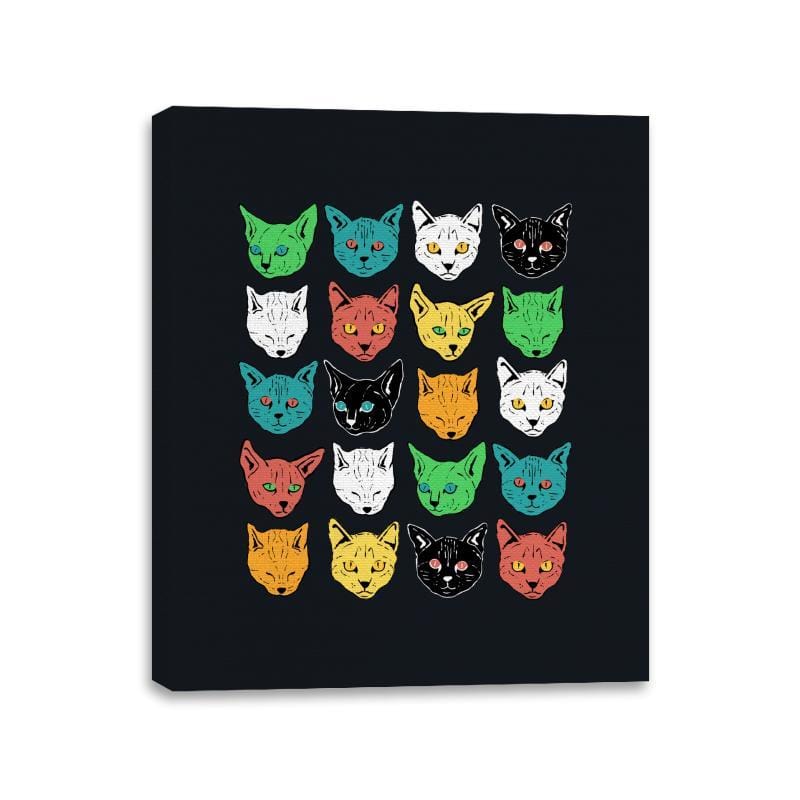 Ranom Cats - Canvas Wraps Canvas Wraps RIPT Apparel 11x14 / Black