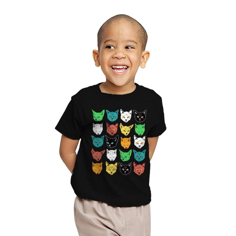 Ranom Cats - Youth T-Shirts RIPT Apparel X-small / Black