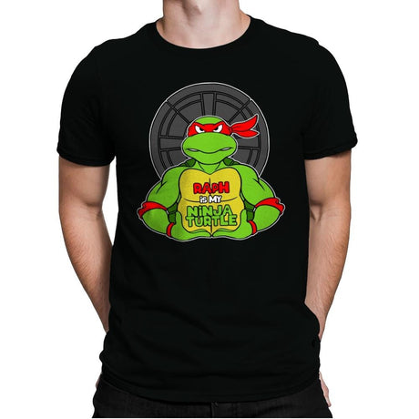 Raph is my Turtle (My Red Ninja Turtle) - Mens Premium T-Shirts RIPT Apparel Small / Black