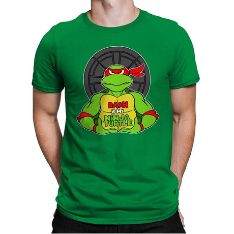 Raph is my Turtle (My Red Ninja Turtle) - Mens Premium T-Shirts RIPT Apparel Small / Kelly