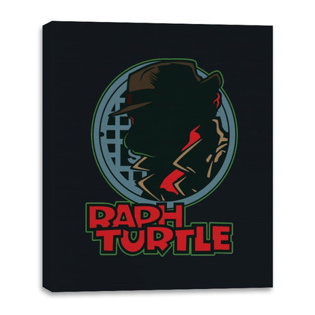 Raph Turtle - Canvas Wraps Canvas Wraps RIPT Apparel 16x20 / Black