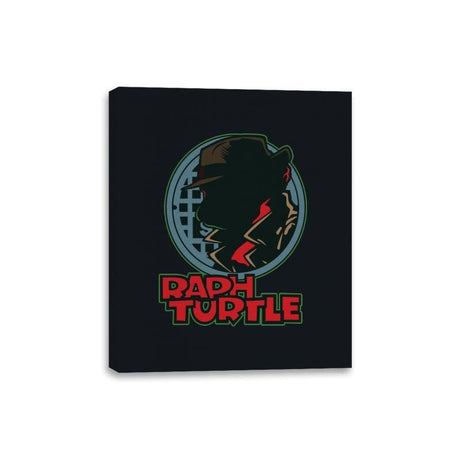 Raph Turtle - Canvas Wraps Canvas Wraps RIPT Apparel 8x10 / Black