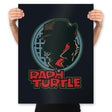 Raph Turtle - Prints Posters RIPT Apparel 18x24 / Black