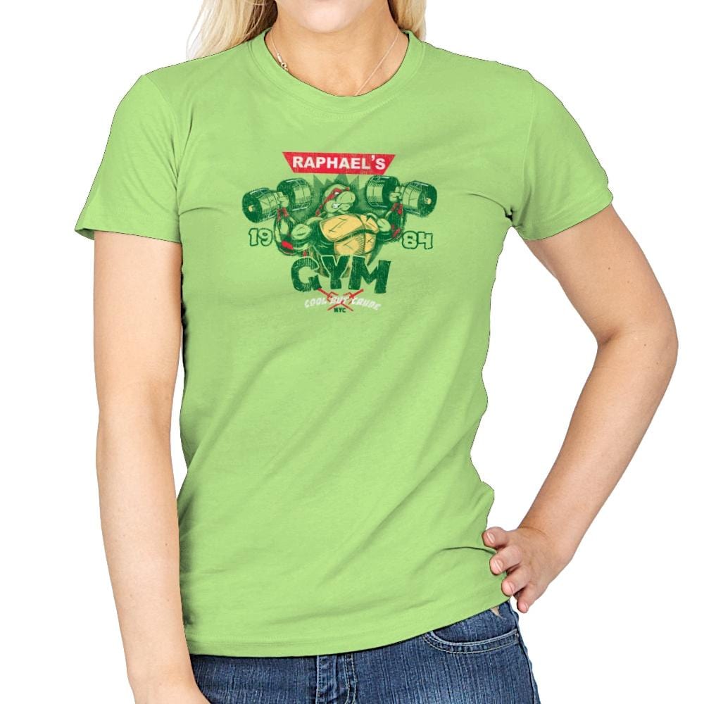 Raphs Gym Exclusive - Womens T-Shirts RIPT Apparel Small / Mint Green