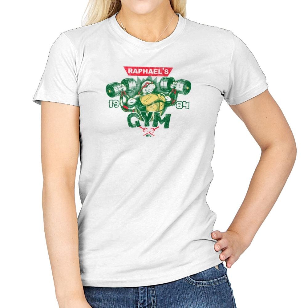 Raphs Gym Exclusive - Womens T-Shirts RIPT Apparel Small / White