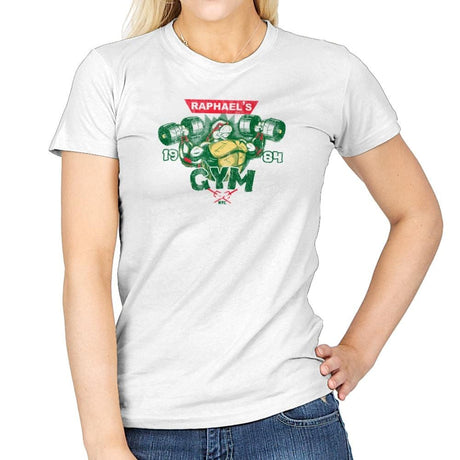 Raphs Gym Exclusive - Womens T-Shirts RIPT Apparel Small / White