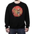Raptor Catana Meowster - Crew Neck Sweatshirt Crew Neck Sweatshirt RIPT Apparel Small / Black