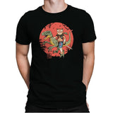 Raptor Catana Meowster - Mens Premium T-Shirts RIPT Apparel Small / Black