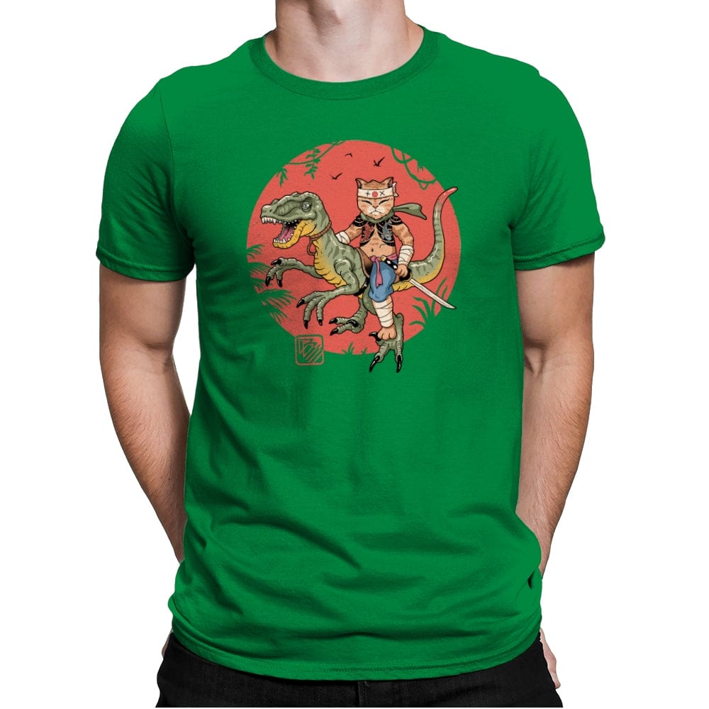 Raptor Catana Meowster - Mens Premium T-Shirts RIPT Apparel Small / Kelly