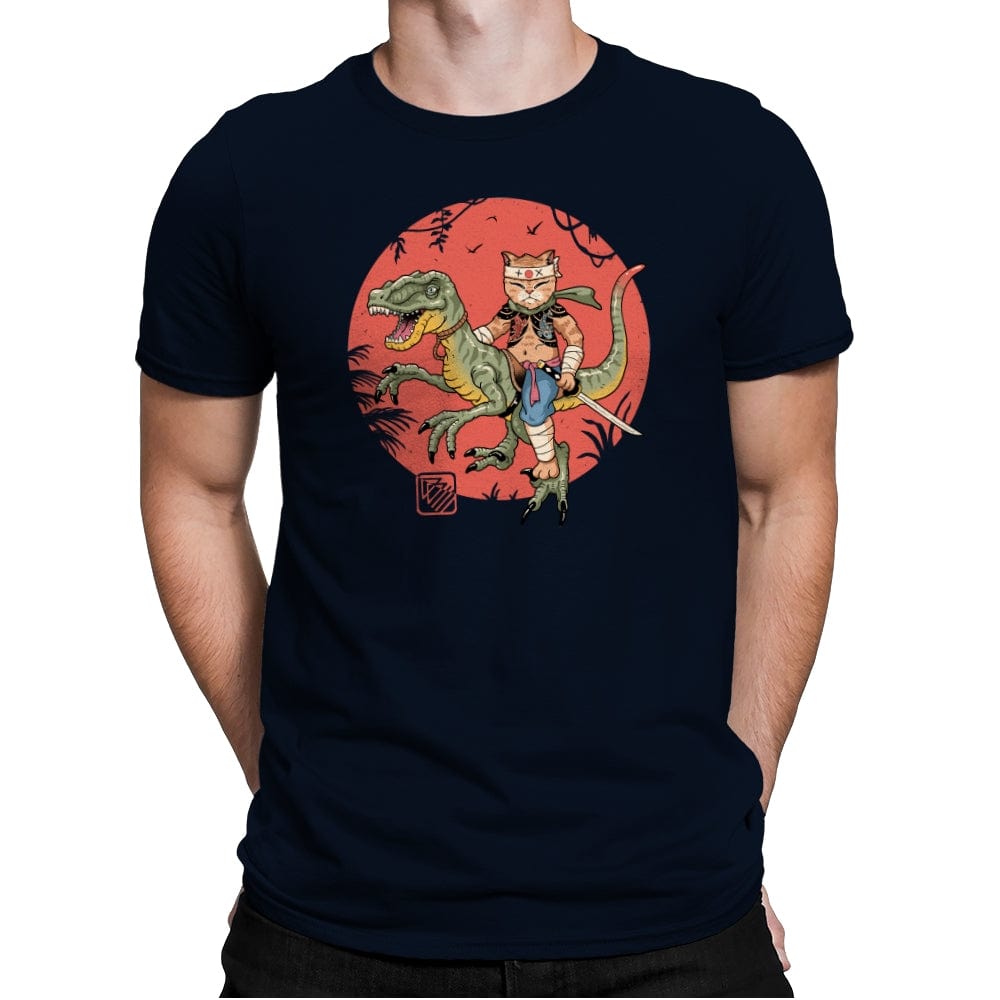 Raptor Catana Meowster - Mens Premium T-Shirts RIPT Apparel Small / Midnight Navy