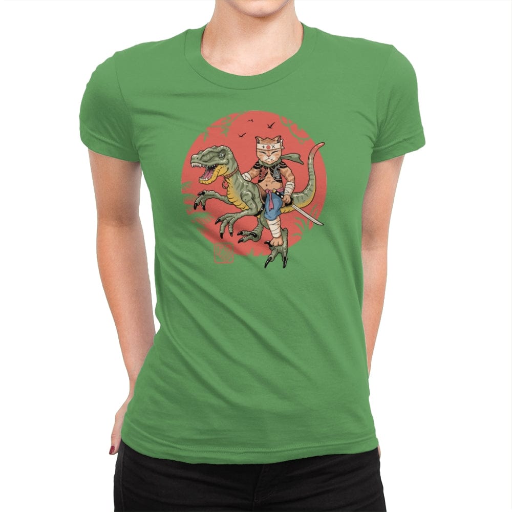Raptor Catana Meowster - Womens Premium T-Shirts RIPT Apparel Small / Kelly
