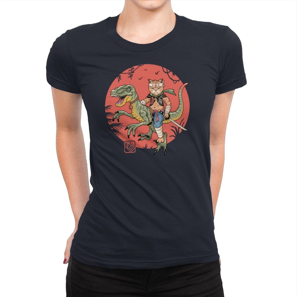 Raptor Catana Meowster - Womens Premium T-Shirts RIPT Apparel Small / Midnight Navy