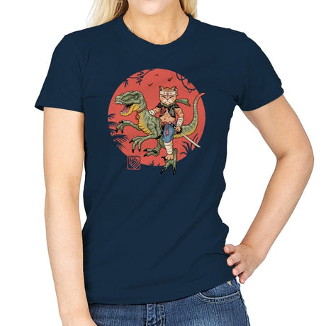 Raptor Catana Meowster - Womens T-Shirts RIPT Apparel Small / Navy