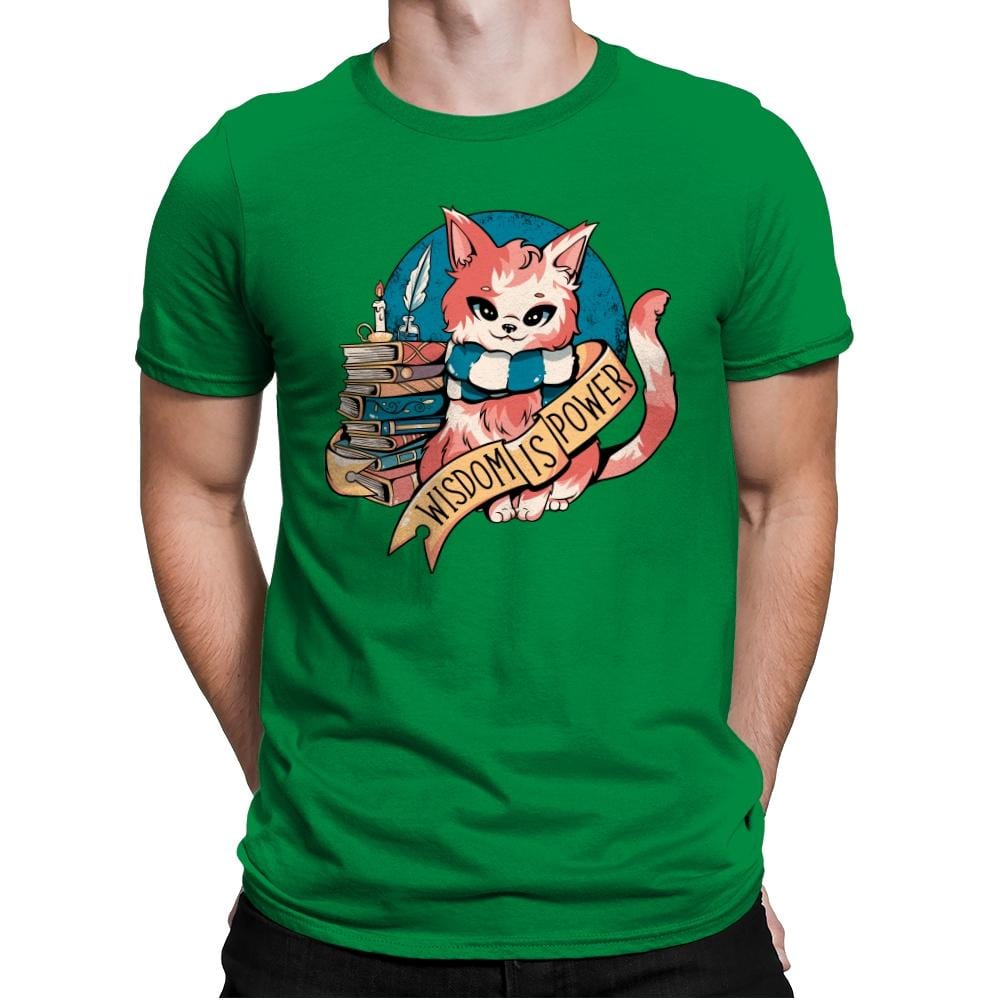 Raven Cat - Mens Premium T-Shirts RIPT Apparel Small / Kelly