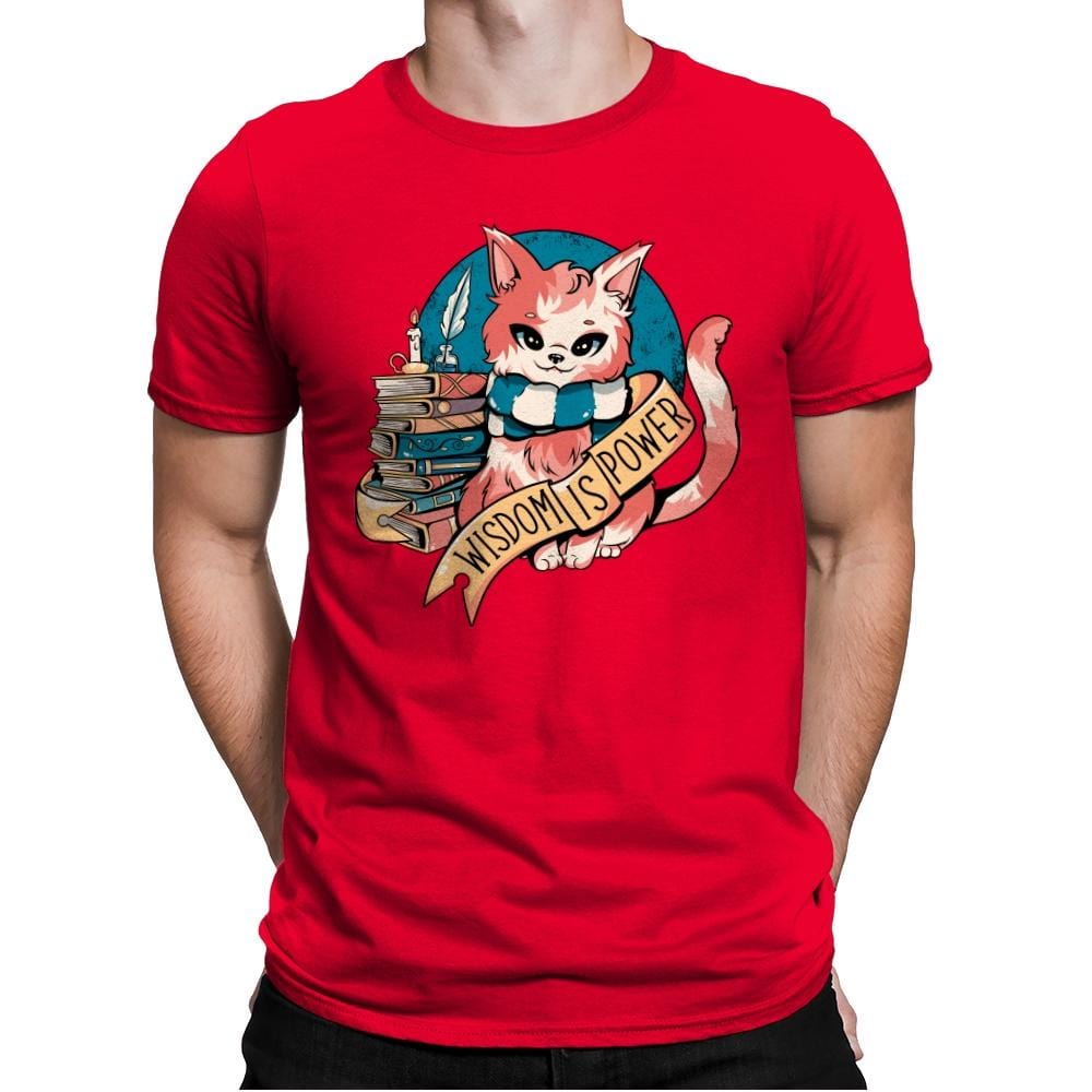 Raven Cat - Mens Premium T-Shirts RIPT Apparel Small / Red