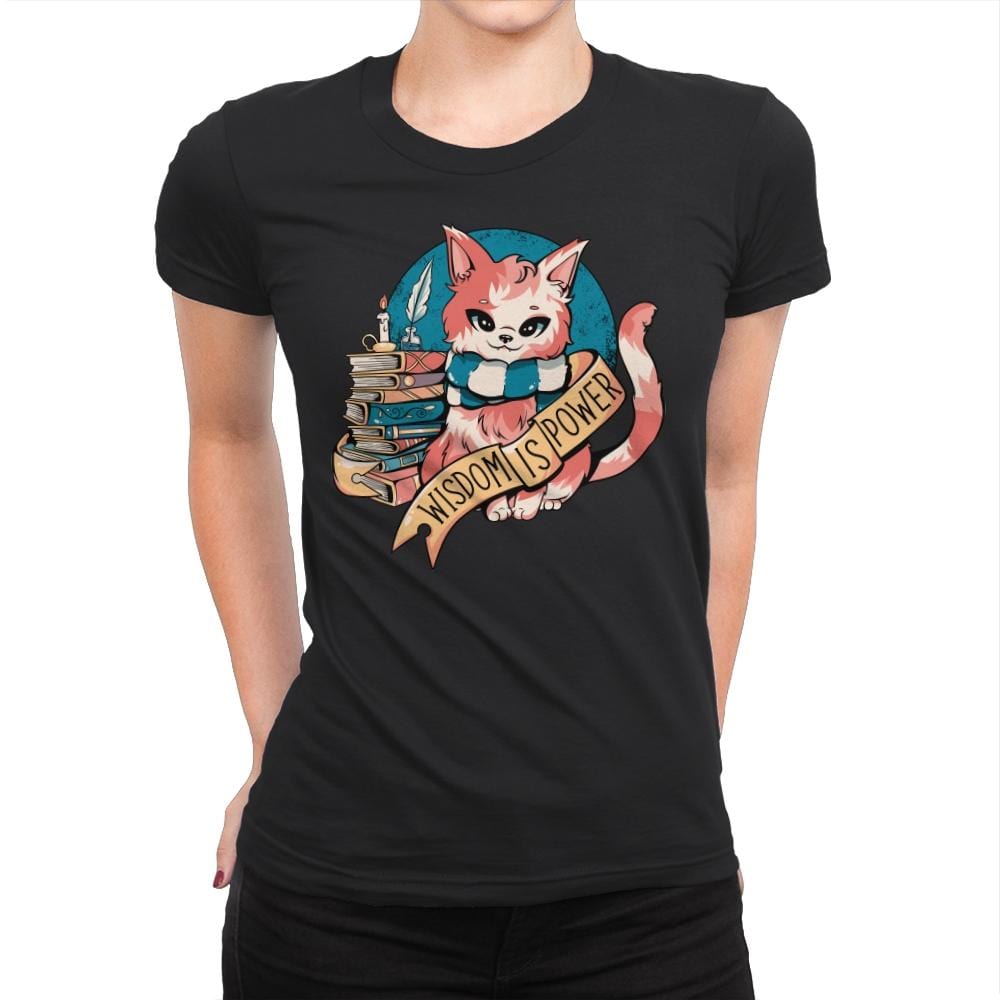 Raven Cat - Womens Premium T-Shirts RIPT Apparel Small / Black