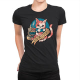 Raven Cat - Womens Premium T-Shirts RIPT Apparel Small / Black