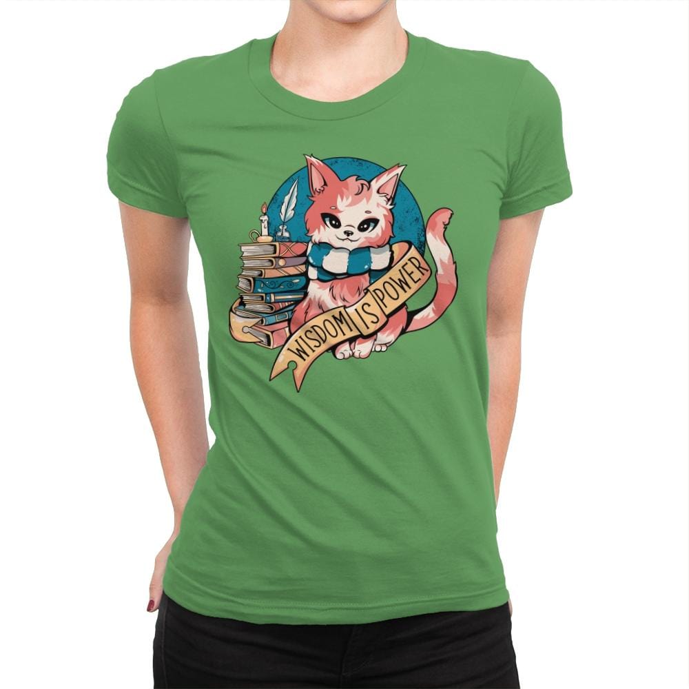 Raven Cat - Womens Premium T-Shirts RIPT Apparel Small / Kelly