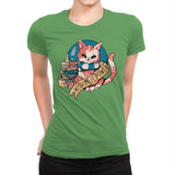 Raven Cat - Womens Premium T-Shirts RIPT Apparel Small / Kelly