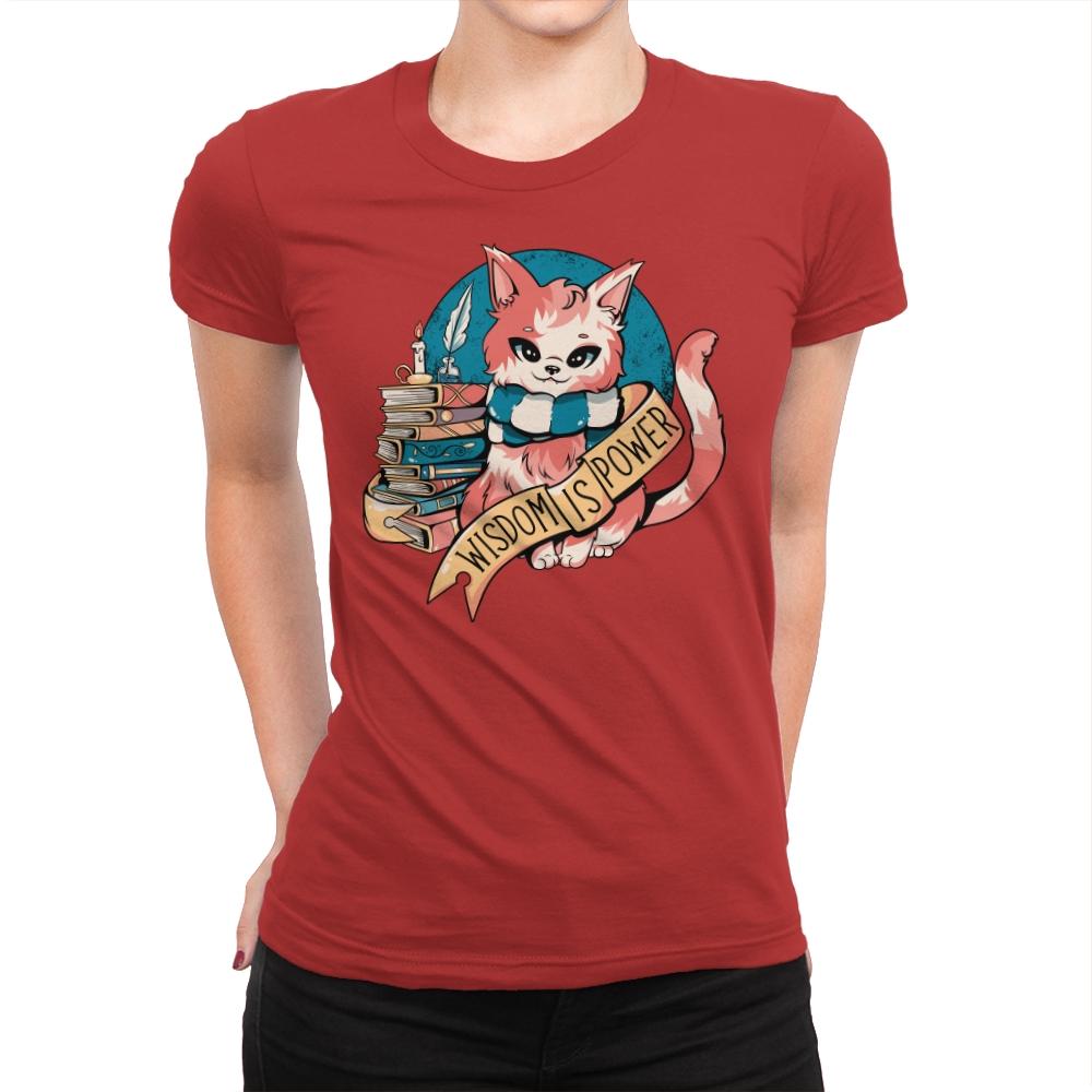 Raven Cat - Womens Premium T-Shirts RIPT Apparel Small / Red