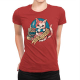 Raven Cat - Womens Premium T-Shirts RIPT Apparel Small / Red