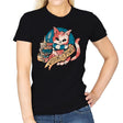 Raven Cat - Womens T-Shirts RIPT Apparel Small / Black