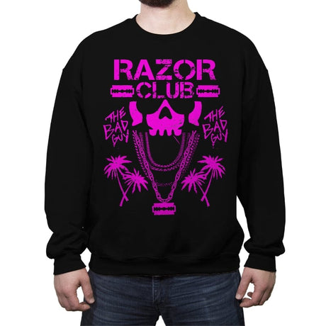 Razor Club - Crew Neck Sweatshirt Crew Neck Sweatshirt RIPT Apparel Small / Black