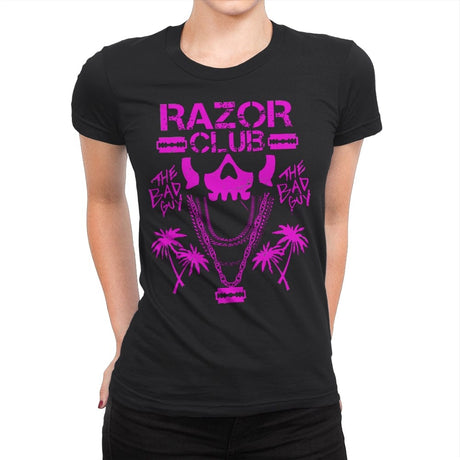 Razor Club - Womens Premium T-Shirts RIPT Apparel Small / Black