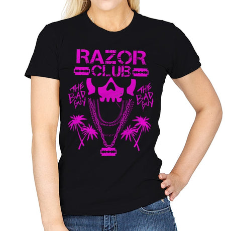 Razor Club - Womens T-Shirts RIPT Apparel Small / Black