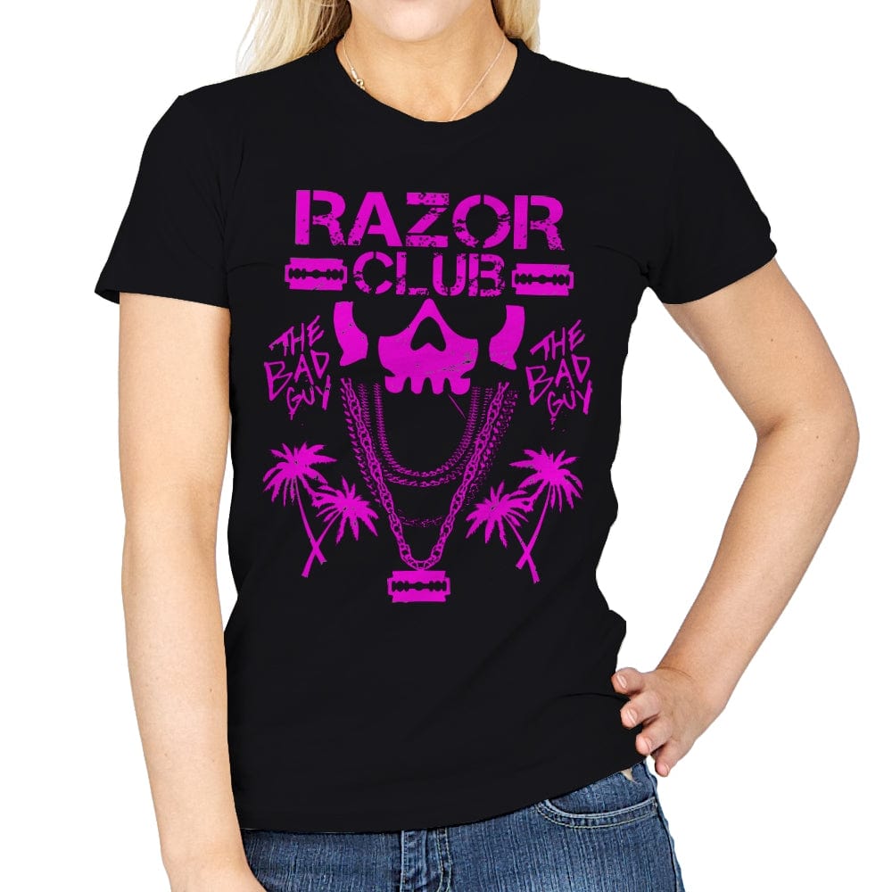 Razor Club - Womens T-Shirts RIPT Apparel Small / Black