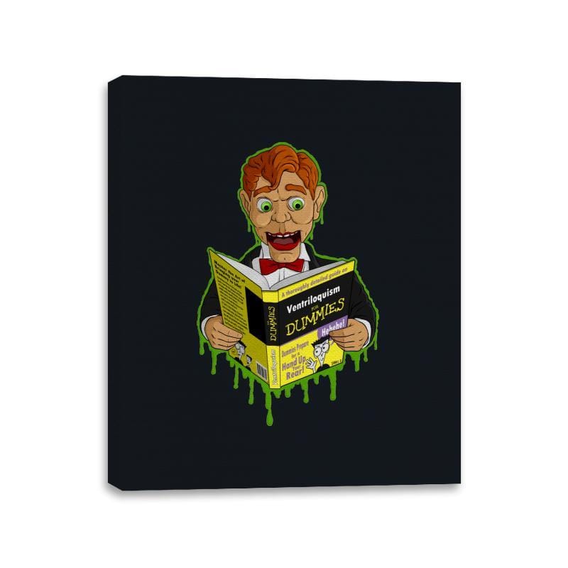 Reading Dummy - Canvas Wraps Canvas Wraps RIPT Apparel 11x14 / Black