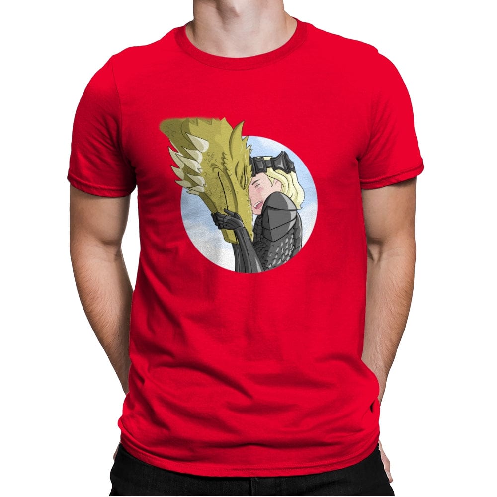 Real Friends - Mens Premium T-Shirts RIPT Apparel Small / Red