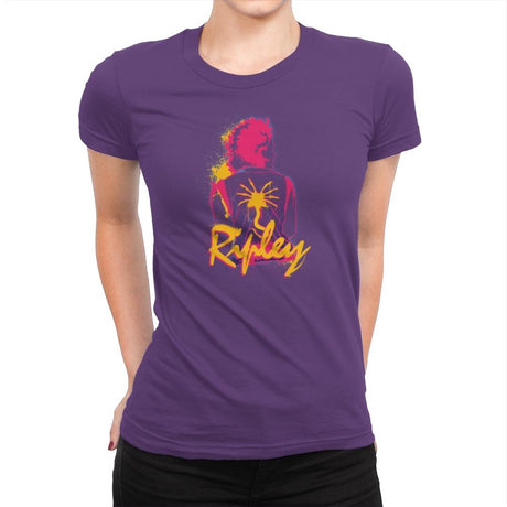 Real Hero - Graffitees - Womens Premium T-Shirts RIPT Apparel Small / Purple Rush
