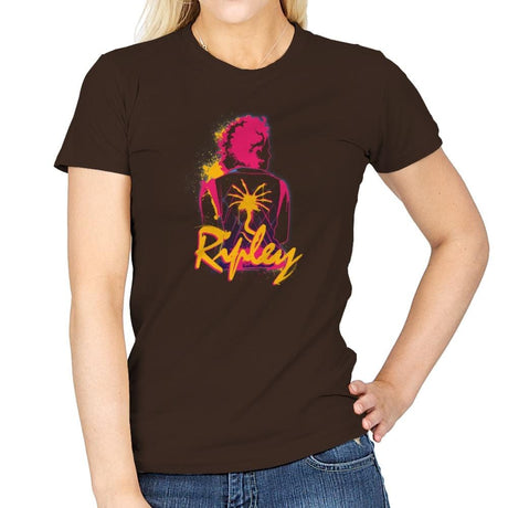 Real Hero - Graffitees - Womens T-Shirts RIPT Apparel Small / Dark Chocolate